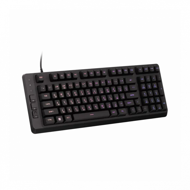 Клавіатура мембранна HyperX Alloy Origins EVE 1800 99key, Red, USB-A, EN/UA, RGB, чорний