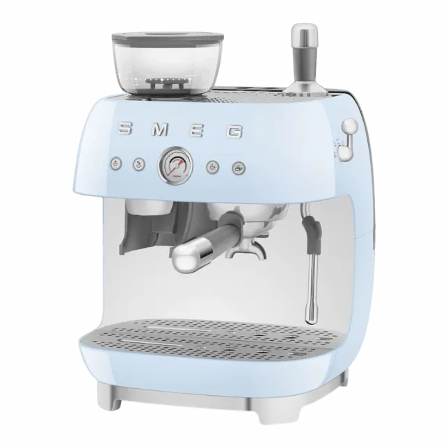 Кавомашина еспресо з кавомолкою Smeg (Blue)