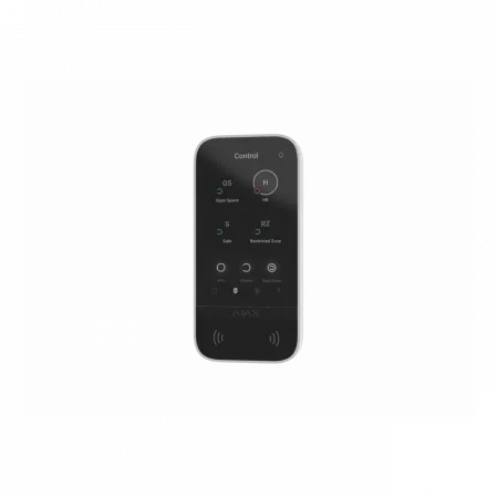 Клавіатура з сенсорним дисплеєм Ajax KeyPad TouchScreen, jeweller, бездротовий, білий