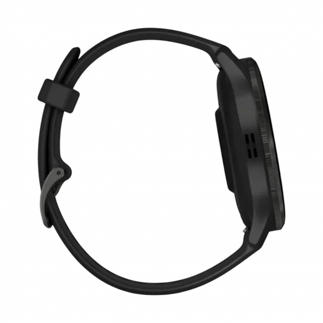 Смарт-годинник Garmin Venu 3 Slate stainless steel bezel з чорним корпусом та силіконовим ремінцем