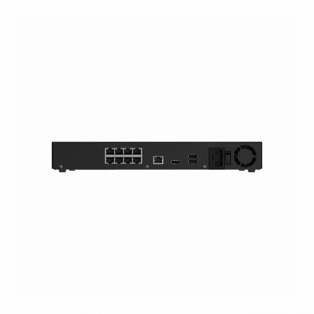 Мережевий відеореєстратор Ajax NVR H2D8PAC 16 black, HDMI 4K, 2 HDD, 8 PoE, 16 каналів, чорний, 140914.122.BL1