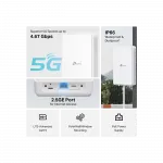 Зовнішній маршрутизатор TP-LINK NE200, 5G, 1x2.5GE LAN (PoE)