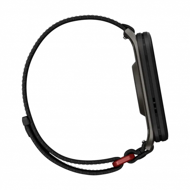 Смарт-годинник Garmin Venu X1 Black з титановим Slate корпусом та чорним нейлоновим ремінцем ComfortFit