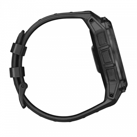 Смарт-годинник Garmin Instinct 3 50 мм, Solar, Tactical Edition Black чорний з чорним силіконовим ремінцем