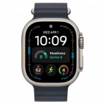 Apple Watch Ultra 4 GPS + LTE 49mm Natural Titanium Case with Navy Ocean Band (MJCR4+MXTH3)