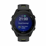 Смарт-годинник Garmin Forerunner 170 Music Black чорний з Black/Amp Yellow чорним/жовтим силіконовим ремінцем