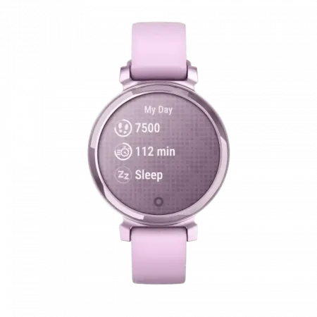 Смарт-годинник Garmin Lily 2 Sport Metallic Lilac з Lilac бузковим силіконовим ремінцем