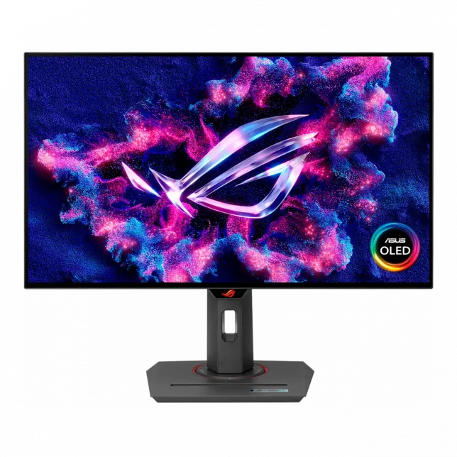 Монітор Asus 26.5" ROG Strix XG27AQDMG 2xHDMI, DP, 2xUSB, OLED, 2560x1440, 240Hz, 0.03ms, DCI-P3 99%, G-SYNC, FreeSync, Pivot, HDR400