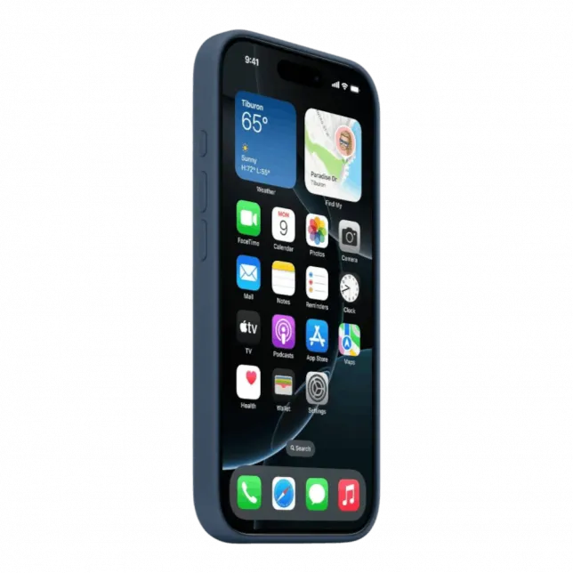 Чохол Apple Silicone Case with Magsafe для iPhone 16 Pro (Denim)