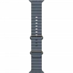 Apple Watch Ultra 4 GPS + LTE 49mm Natural Titanium Case with Anchor Blue Ocean Band (MJCR4+MGCC4)