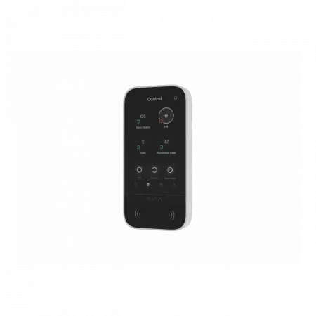 Клавіатура з сенсорним дисплеєм Ajax KeyPad TouchScreen, jeweller, бездротовий, білий