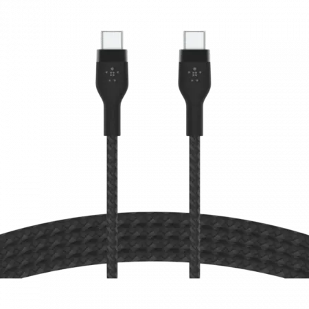 Кабель Belkin BRAIDED SILICONE USB-С-USB-С PVC 1m Black