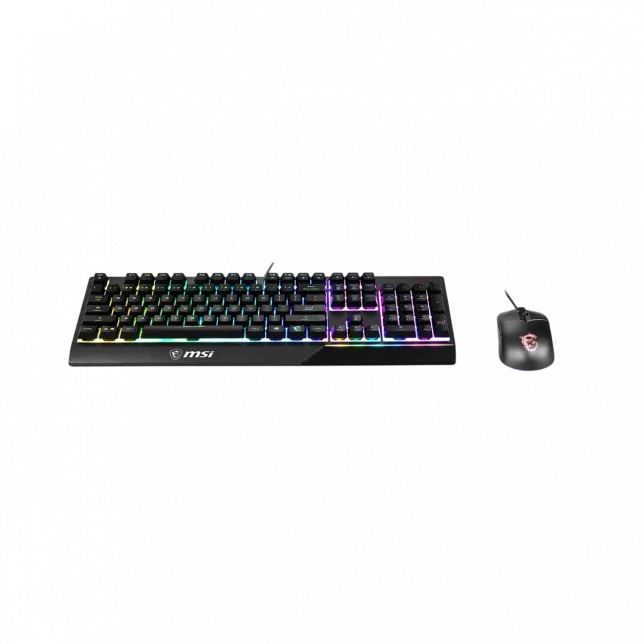 Комплект клавіатура та миша MSI Vigor GK30 COMBO UA USB, EN/UKR/RU, RGB, чорний