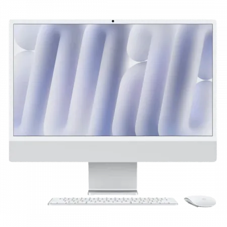 Apple iMac 24 with Retina 4.5K, Apple M4, 512GB, 10 CPU / 10 GPU, 24GB RAM, Silver (MCR24) (2024)