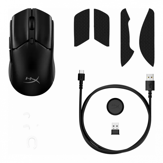 Миша HyperX Pulsefire Haste 2 mini, RGB, USB-A/WL/BT, чорний