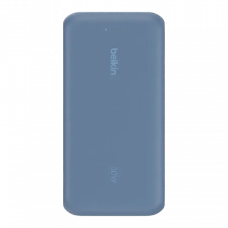 Повербанк Belkin 20000mAh 30W 2xUSB-C/1xUSB-A з інтегрованим кабелем USB-C Blue