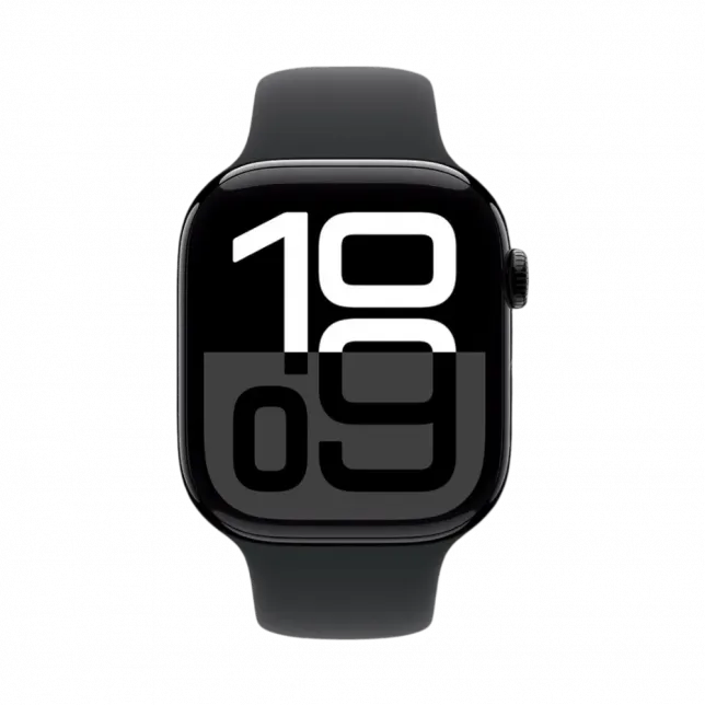 б/у Apple Watch Series 10 GPS 42mm Jet Black Aluminum Case with Black Sport Band - S/M
