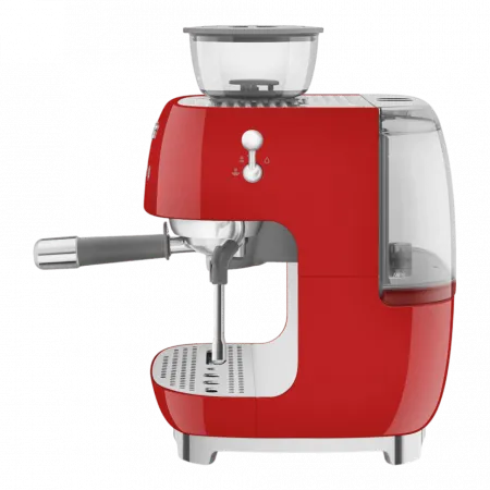 Кавомашина еспресо з кавомолкою Smeg (Red)