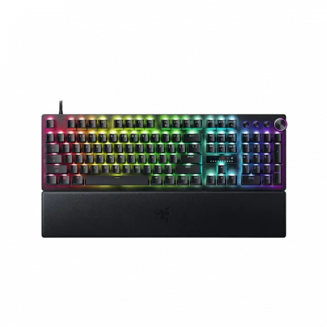 Клавіатура механічна Razer Huntsman V3 Pro 8KHz, 104key, Analog Optical Switch Gen-2, USB-A, EN, RGB, чорний