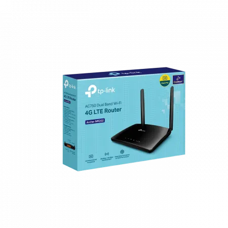 Маршрутизатор TP-LINK Archer MR202 AC750, 4G/LTE, 3xFE LAN, 1xFE LAN/WAN, MESH