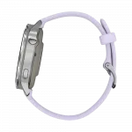 Смарт-годинник Garmin Venu 4 41 мм Silver з Periwinkle бузковим силіконовим ремінцем