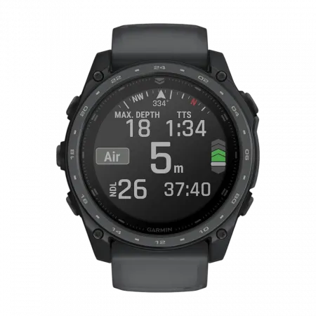 Смарт-годинник Garmin Tactix 8 51 мм AMOLED, Cerakote Coating З балістичним калькулятором Applied Ballistics Ultralight, з покриттям Slate Grey темно-сірий Cerakote