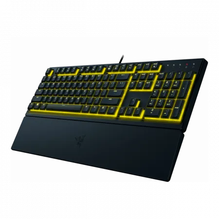 Клавіатура мембранна Razer Ornata V3 X 104key, USB-A, EN/UK, RGB, чорний
