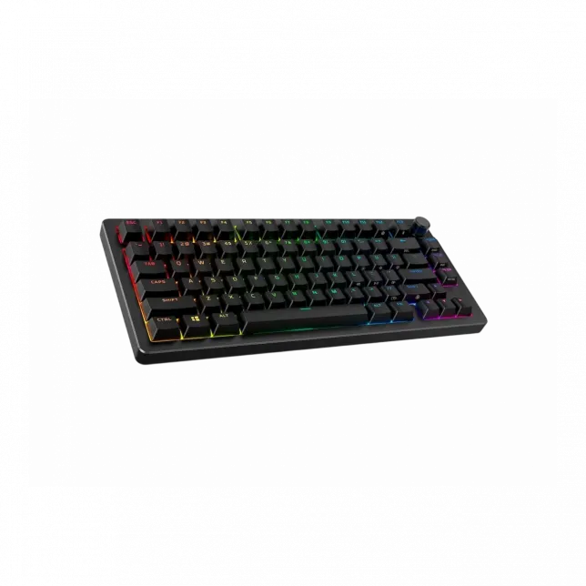 Клавіатура механічна HyperX Alloy Rise 75key, Red, USB-A/WL/BT, EN/UA, RGB, чорний