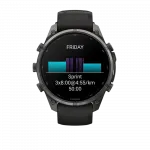 Смарт-годинник Garmin Fenix 9 Pro - inReach, 47мм Carbon Gray DLC Titanium з Black/Pebble Grey чорним/темно-сірим силіконовим ремінцем