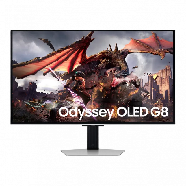 Монітор Samsung 32" Odyssey G80SD HDMI, DP, USB, Bluetooth, OLED, 3840x2160, 240Hz, 0.3ms, G-Sync Compatible