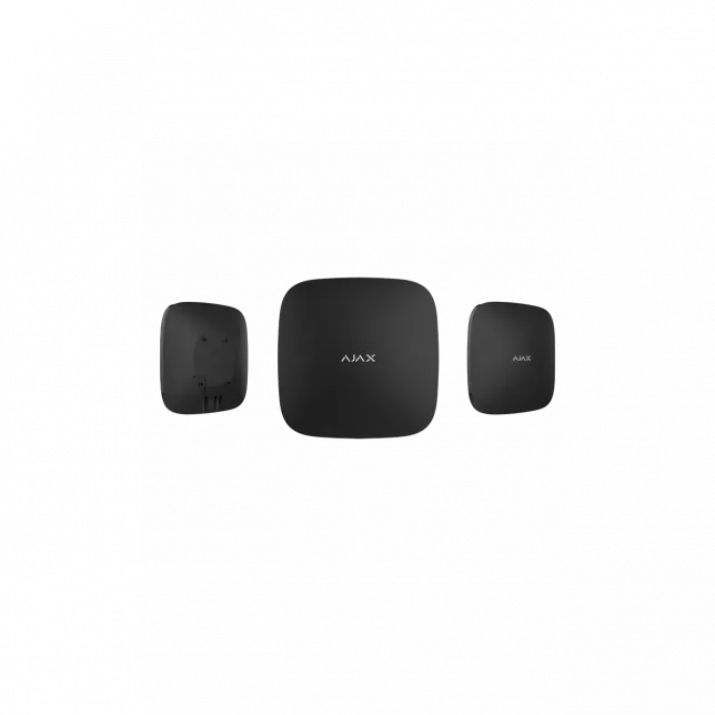 Інтелектуальна охоронна централь Ajax Hub 2, модуль 4G, ethernet, jeweller, бездротова, чорний
