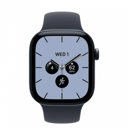 Apple Watch Series 12 GPS + LTE 46mm Night Blue Ceramic Case with Navy Blue Sport Band - S/M (MJH34)