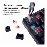 Клавіатура механічна HyperX Alloy Origins 2 65key, Red, USB-A, Hot-Swap, EN/UA, RGB, чорний