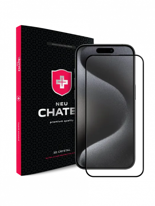 Захисне скло NEU Chatel Corning Gorilla Glass with Mesh для iPhone 15 Pro Max
