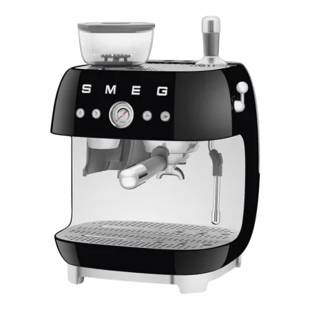 Кавомашина еспресо з кавомолкою Smeg (Black)