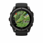 Смарт-годинник Garmin Fenix 9  51мм, Carbon Grey DLC Titanium з Black чорним силіконовим ремінцем