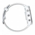 Смарт-годинник Garmin Forerunner 965 Titanium Bezel з Whitestone корпусом та Whitestone/Powder Grey силіконовим ремінцем