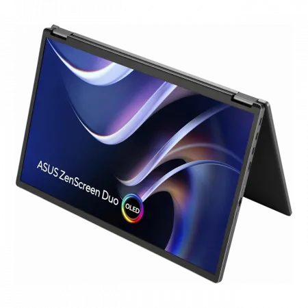 Монітор портативний Asus 2x14" ZenScreen DUO MQ149CD mHDMI, 2xUSB-C, OLED, 1920x1200, 16:10, DCI-P3 100%, HDR400, Cover