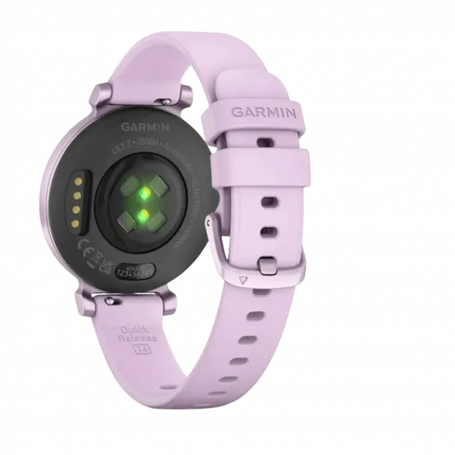 Смарт-годинник Garmin Lily 2 Sport Metallic Lilac з Lilac бузковим силіконовим ремінцем
