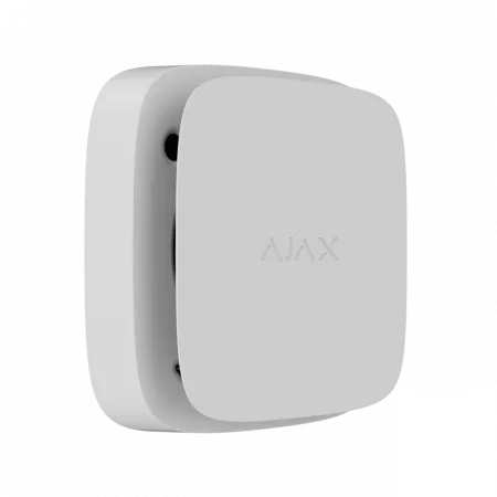 Датчик диму та температури Ajax FireProtect 2 RB Heat Smoke Jeweler, змінна батарея, бездротовий, білий