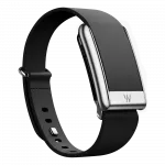 Ремінець Whoop LeatherLuxe Tapered Band для Whoop 5.0 Black with Titanium (S/M)