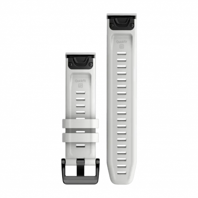Ремінець QuickFit 22 мм, Carrara White білий силіконовий
