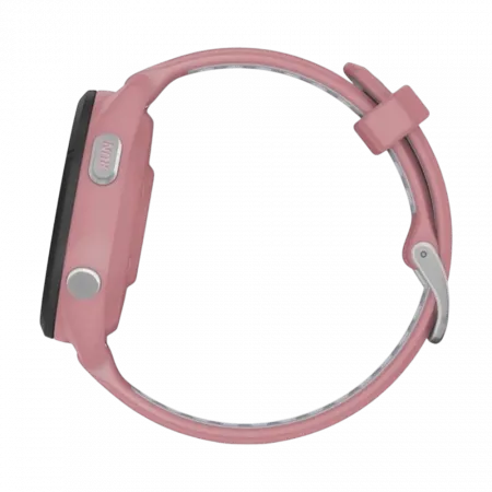 Смарт-годинник Garmin Forerunner 265S з Light Pink корпусом та Light Pink/Powder Grey рожевим силіконовим ремінцем