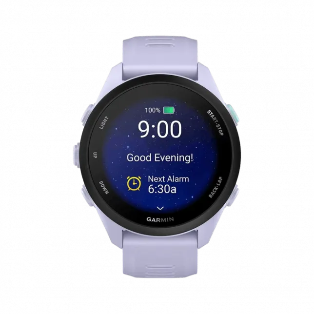 Смарт-годинник Garmin Forerunner 70 Cool Lavender з бузковим силіконовим ремінцем