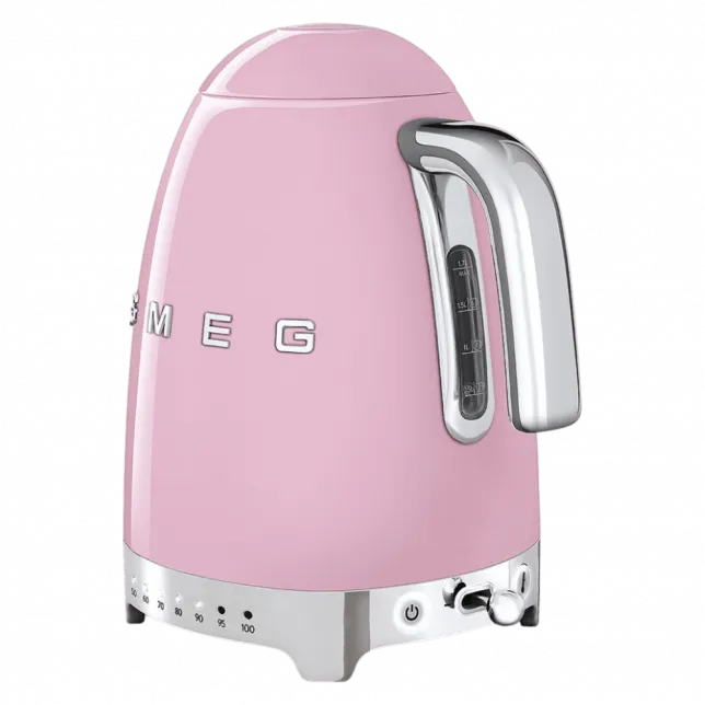 Чайник електричний з регулятором температури Smeg (Pink)