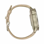 Смарт-годинник Garmin Venu 4 41 мм Lunar Gold з Bone світло-бежевим силіконовим та Light Sand бежевим шкіряним ремінцями