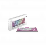 Клавіатура механічна MSI FORGE GK600 TKL W VIOLET UA 83key, mechanical Linear, USB-A, Wireless, Bluetooth, EN/UKR/RU, RGB, фіолетовий