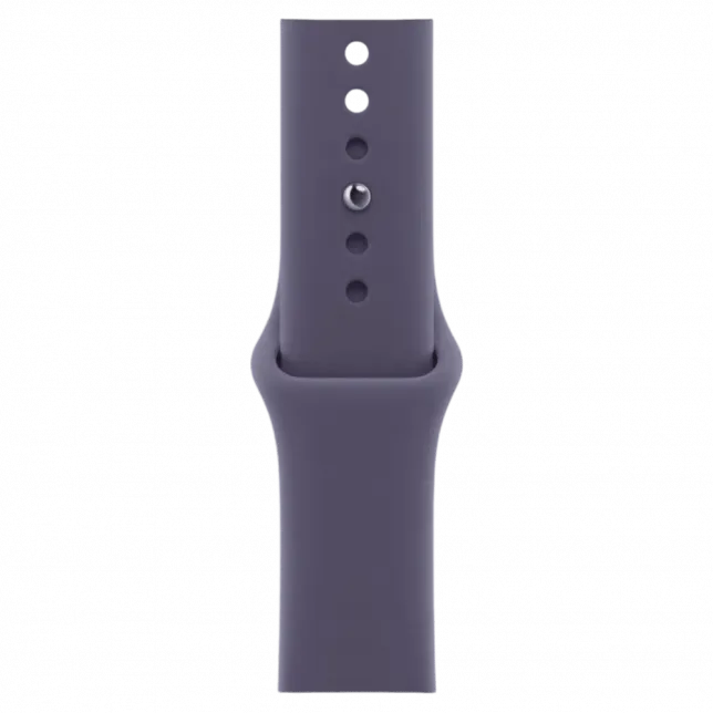 Apple Watch Series 11 GPS 46mm Silver Aluminum Case with Purple Fog Sport Band - S/M