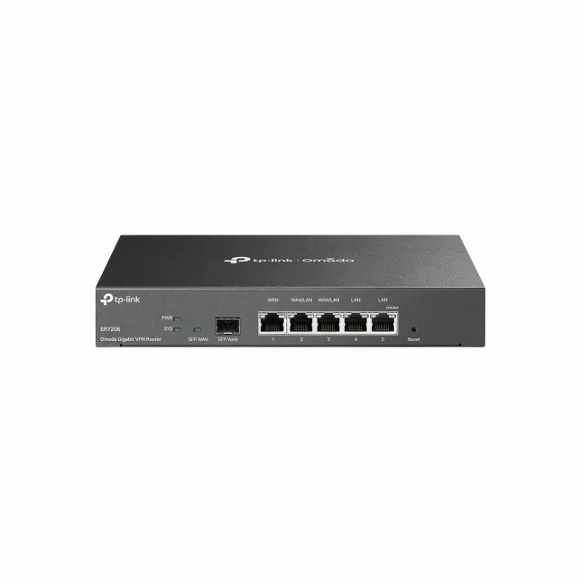 Мультисервісний Маршрутизатор TP-LINK ER7206 2xGE LAN, 1xGE WAN, 2xGE LAN, 1xSFP