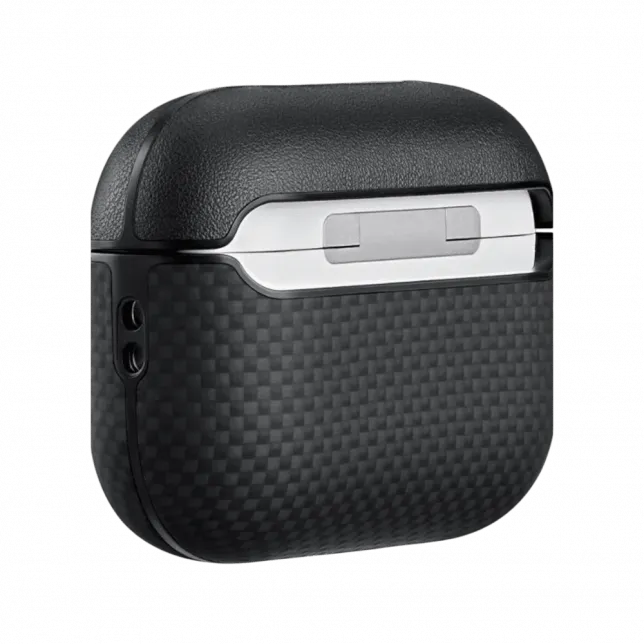 Магнітний чохол Pitaka Aramid Fiber Magnetic Case Sunset для AirPods Pro 3 Plain Black/Grey